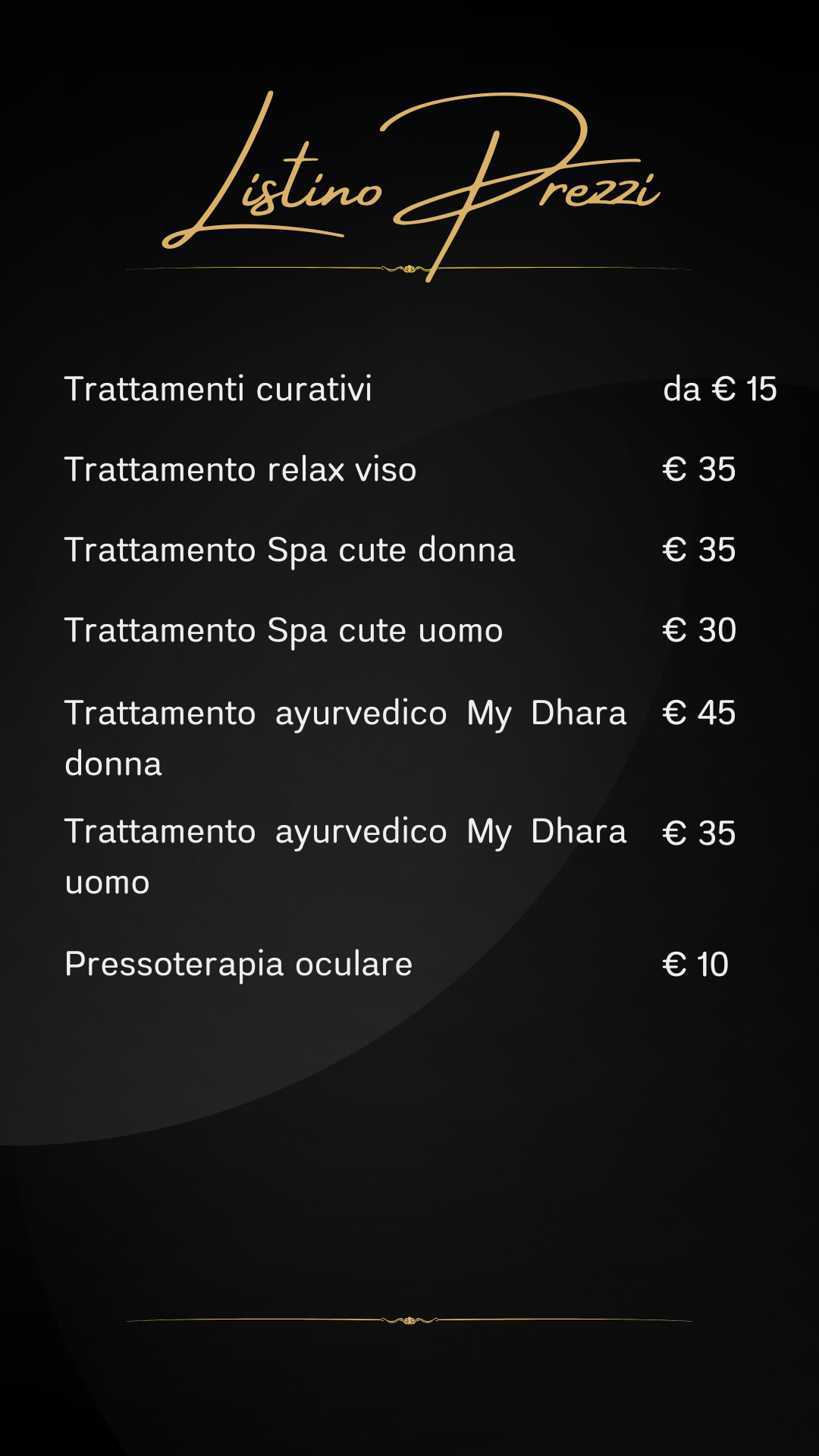 servizi e listino